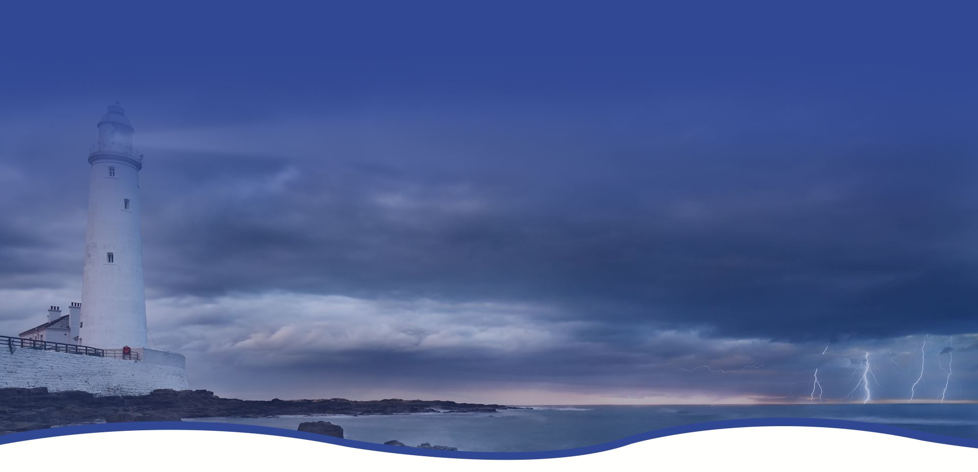 St Marys Lighthouse Lightning Strike